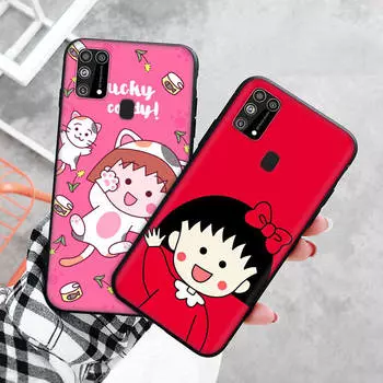 Черный чехол для Xiaomi Redmi 13C Note 9 iPhone XR 7 8 14 15 11 12 13 X XS Pro Max Samsung A25 S23 S24 FE Ultra Plus Sakura Momoko Redmi Note 11 4G чёрный
