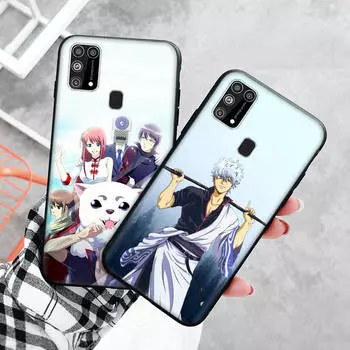 Черный чехол для Xiaomi Redmi 13C Note 9 iPhone XR 7 8 14 15 11 12 13 X XS Pro Max Samsung A25 S23 S24 FE Ultra Plus GINTAMA Redmi Note 13 4G бездна