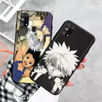 Черный чехол для Xiaomi Redmi 13C Note 9 iPhone XR 7 8 14 15 11 12 13 X XS Pro Max Samsung A25 S23 S24 FE Ultra Plus HUNTER x HUNTER iPhone 6 бездна