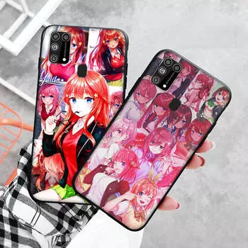 Черный чехол для Xiaomi Redmi 13C Note 9 iPhone XR 7 8 14 15 11 12 13 X XS Pro Max Samsung A25 S23 S24 FE Ultra Plus The Quintessential Quintuplets iPhone 7 бездна