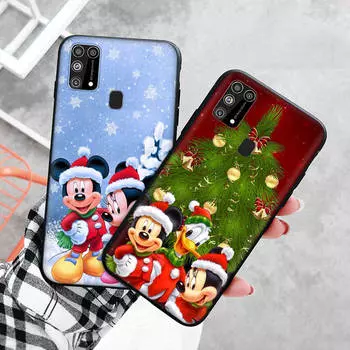 Черный чехол для Xiaomi Redmi 13C Note 9 iPhone XR 7 8 14 15 11 12 13 X XS Pro Max Samsung A25 S23 S24 FE Ultra Plus Christmas Xmas Samsung A10 бездна