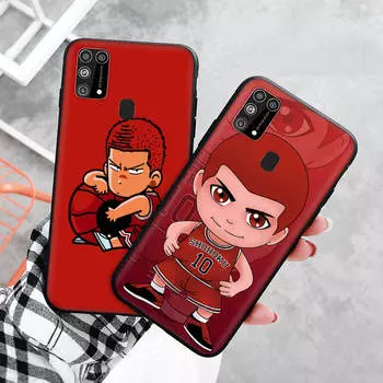 Черный чехол для Xiaomi Redmi 13C Note 9 iPhone XR 7 8 14 15 11 12 13 X XS Pro Max Samsung A25 S23 S24 FE Ultra Plus Slam Dunk Samsung S23 FE бездна