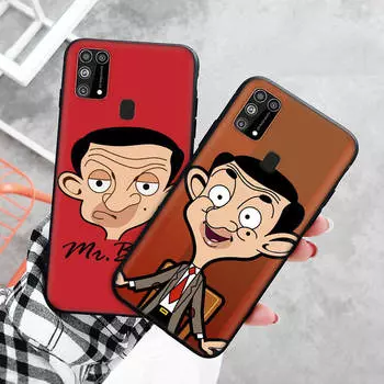 Черный чехол для Xiaomi Redmi 13C Note 9 iPhone XR 7 8 14 15 11 12 13 X XS Pro Max Samsung A25 S23 S24 FE Ultra Plus Mr. боб Redmi 10A бездна