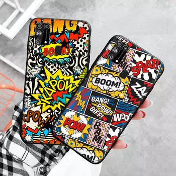 Черный чехол для Xiaomi Redmi 13C Note 9 iPhone XR 7 8 14 15 11 12 13 X XS Pro Max Samsung A25 S23 S24 FE Ultra Plus Boom Art Samsung A35 5G бездна