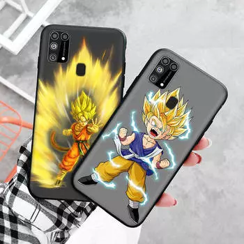 Черный чехол для Xiaomi Redmi 13C Note 9 iPhone XR 7 8 14 15 11 12 13 X XS Pro Max Samsung A25 S23 S24 FE Ultra Plus Dragon Ball Z iPhone 14 бездна