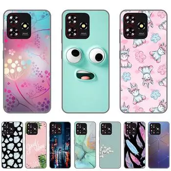Черный чехол для ZTE Blade A73 Silicon ZTEA73 Soft TPU Cute Cartoon Cover 6.6 дюймов Полная защита ударопрочный противоударный бампер против падений A73-Style 1