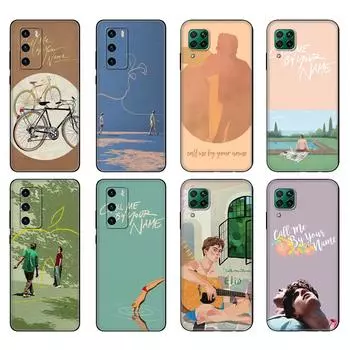 Черный чехол из ТПУ для Huawei P30 Lite P30 Pro P40, чехол для Huawei P40 LITE EP Smart 2020, чехол «Зови меня по имени» huawei P Smart 2020