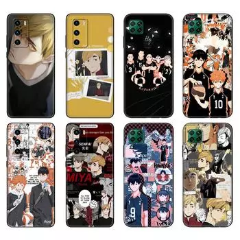Черный чехол из ТПУ для Huawei P30 Lite P30 Pro P40 чехол для Huawei P40 LITE EP Smart 2020 чехол Miya Atsumu Haikyuu huawei P Smart 2020