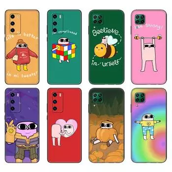 Черный чехол из ТПУ для Huawei P30 Lite P30 Pro P40, чехол для Huawei P40 LITE EP Smart 2020, чехол с рисунком ketnipz, красочный милый huawei P Smart 2020