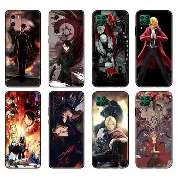 Черный чехол из ТПУ для Huawei P30 Lite P30 Pro P40 чехол для Huawei P40 LITE EP Smart 2020 чехол Fullmetal Alchemist Brotherhood huawei P Smart 2020