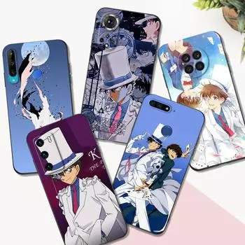 Черный чехол из ТПУ для Huawei Y9S Y6S Y8S Y5P Y7P Y8P y7 Y5 lite Prime 2018 Y6 2019 чехол Kaito Kid huawei Y6 prime 2018