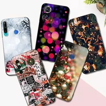 Черный чехол из ТПУ для Huawei Y9S Y6S Y8S Y5P Y7P Y8P y7 Y5 lite Prime 2018 Y6 2019 чехол зима девушка рождество huawei Y6 2018