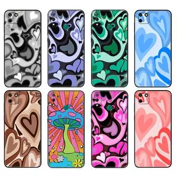 Черный чехол из ТПУ для Huawei Y9S Y6S Y8S Y5P Y7P Y8P, чехол для Huawei Y5 lite Prime 2018 Y6 2019, чехол Love Heart huawei Y8P