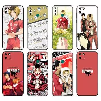 Черный чехол из ТПУ для Huawei Y9S Y6S Y8S Y5P Y7P Y8P Чехол для Huawei Y5 lite Prime 2018 Y6 2019 Чехол Kenma Haikyuu Nekoma huawei Y5 Prime 2018