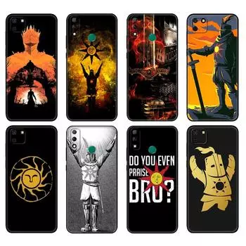 Черный чехол из ТПУ для Huawei Y9S Y6S Y8S Y5P Y7P Y8P, чехол для Huawei Y5 lite Prime 2018 Y6 2019, чехол Praise the Sun Dark Souls huawei Y5 Prime 2018