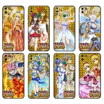 Черный чехол из ТПУ для Huawei Y9S Y6S Y8S Y5P Y7P Y8P, чехол для Huawei Y5 lite Prime 2018 Y6 2019, чехол японского аниме Fairy Tail huawei Y5 Prime 2018