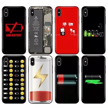 Черный чехол из ТПУ для iPhone 5 5S SE 2020 6 6S 7 8 plus x 10 чехол для iPhone XR XS 11 pro MAX Срок службы батареи Забавный iphone 6 6S