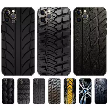 Черный чехол из ТПУ для iPhone 5 5S SE 2020 6 6S 7 8 plus x 10 XR XS 11 12 13 mini pro MAX задняя крышка протектор колеса iphone 5 5S SE 2016