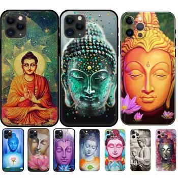 Черный чехол из ТПУ для iPhone 5 5s se 2020 6 6s 7 8 plus x 10 XR XS 11 12 13 mini pro MAX задняя крышка Medicine Buddha iphone 5 5S SE 2016