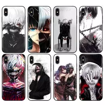 Черный чехол из ТПУ для iPhone 5 5S SE 2020 6 6s 7 8 plus x 10, силиконовый чехол для iPhone XR XS 11 pro MAX, чехол Tokyo Ghouls iphone 6 PLUS