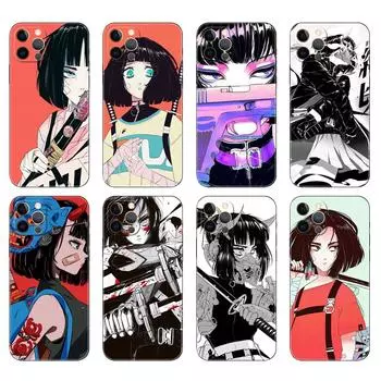 Черный чехол из ТПУ для iPhone 5 5S SE 2020 6 6S 7 8 plus x 10 XR XS 11 12 13 mini pro MAX задняя крышка Fashion Vinne Art Girl 7PLUS 8PLUS
