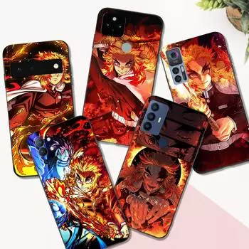 Черный чехол из ТПУ для oneplus 8 pro 8t 9 9R Nord 2 ce N10 N100 N200 4G 5G Rengoku Kyoujurou ONEPLUS 9 Pro 5G