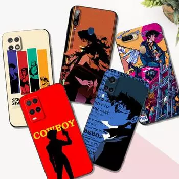 Черный чехол из ТПУ для OPPO A16 A16S A55 A94 F17 F19 Pro Reno 4 5 Lite 6 4G 5G Space Cowboy Bebop OPPO F17 Pro