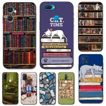 Черный чехол из ТПУ для OPPO A1K A5 A5S A5XS A3S AX5 A11 A11X A12E A12 A7 A9 A9X 2018 2020 книги OPPO A5S AX5S