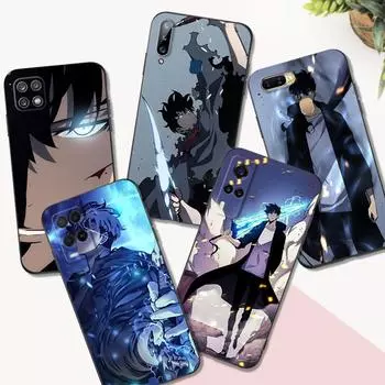 Черный чехол из ТПУ для OPPO A1K A5 A5S A5XS A3S AX5 A11 A11X A12E A12 A7 A9 A9X 2018 2020 Solo Leveling Sung-Jin-Woo OPPO A5S AX5S