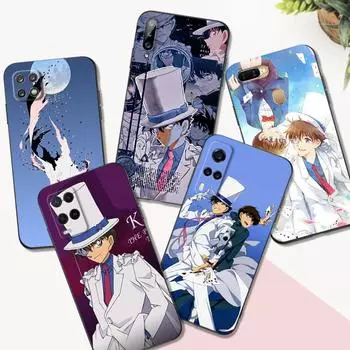 Черный чехол из ТПУ для OPPO A1K A5 A5S A5XS A3S AX5 A11 A11X A12E A12 A7 A9 A9X 2018 2020 Kaito Kid OPPO A11