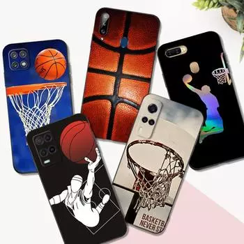 Черный чехол из ТПУ для OPPO A32 A33 A53 A53S A54 A55 A73 A74 A76 A77 A91 A94 A95 A93S A92S 4G 5G баскетбол OPPO A76 4G