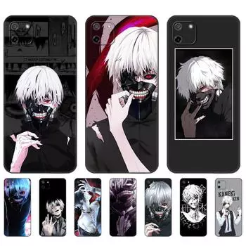 Черный чехол из ТПУ для OPPO Realme 8i C25 C25S C11 2020 2021 C20 C21 C21Y C25Y задняя крышка Токио вурдалак модный аниме Kaneki Ken Realme C11 2020