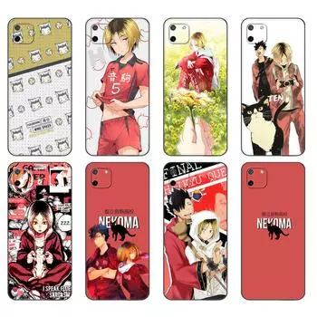 Черный чехол из ТПУ для OPPO Realme C11, чехол для Realme C 11 RealmeC11, задняя крышка RMX2185, бампер Kenma Haikyuu Nekoma Realme C11 2020