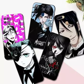 Черный чехол из ТПУ для OPPO Reno 7 7Z 8 Lite 4G 5G PRO F11 F17 F15 F19 F19S F21 черный дворецкий OPPO F19 4G