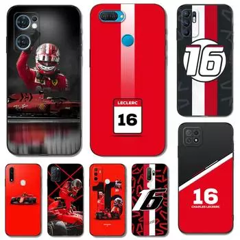 Черный чехол из ТПУ для OPPO Reno 7 7Z 8 Lite 4G 5G PRO F11 F17 F15 F19 F19S F21 charles leclerc 16 Reno 7 Z 5G