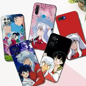 Черный чехол из ТПУ для Realme 2 3 3i 5i 5S 6S 7i 6 7 8 8i pro 4g 5g чехол yashahime Inuyasha Realme 6 6s