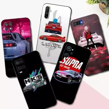 Черный чехол из ТПУ для Realme 2 3 3i 5i 5S 6s 7i 6 7 8 8i pro 4g 5g, чехол HKS Supra 2JZ Realme 2 PRO