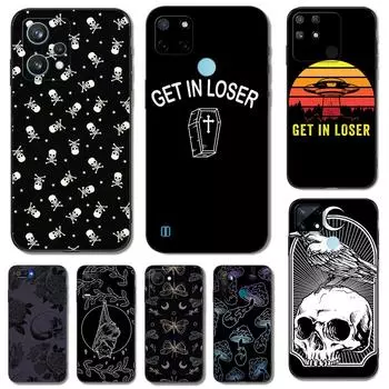 Черный чехол из ТПУ для Realme 7i 8i 9 Pro Plus 9i C12 GT Neo2 Narzo 20 30A 50A 50i попади в проигрыш Realme Narzo 20