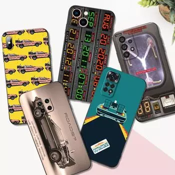 Черный чехол из ТПУ для Realme 7i 8i 9 Pro Plus 9i C12 C21Y C25Y C25 C25S GT Neo2 Narzo20 30A 50A 50i «Назад в будущее», машина времени Realme 8i