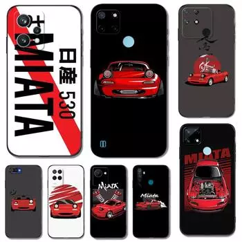 Черный чехол из ТПУ для Realme Q5 X XT X2 X3 Superzoom X50 V13 Q3i X7 PRO Ultra GT master edition Miata Mx5 Na Realme X3