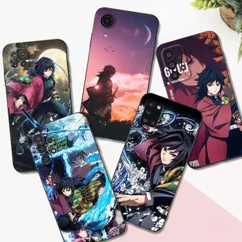 Черный чехол из ТПУ для Samsung Galaxy A03 SM-A035 A03 Core A03S A13 A23 LTE A33 A53 A73 4G 5G Tomioka Giyuu Samsung A33 5G