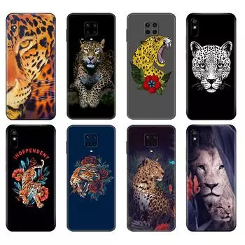 Черный чехол из ТПУ для Samsung Galaxy A50 50S A30S A10 A11 A21S A31 A41 A51 A71 M21 M30S S10 LITE, чехол с тигром и леопардовым принтом, пантера Samsung A01