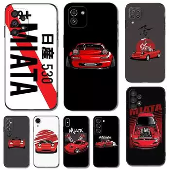 Черный чехол из ТПУ для Samsung Galaxy F23 M12 M22 M23 M32 4G M52 5G M30S M21 A04s Miata Mx5 Na Samsung A04S