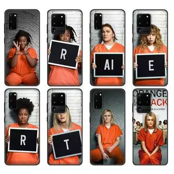 Черный чехол из ТПУ для Samsung Galaxy S20 /S20 PLUS/S20 ultra/S20+ /S20FE задняя крышка оранжевый — новый черный Samsung S20