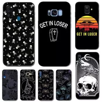 Черный чехол из ТПУ для Samsung Galaxy S6 s7 s8 s9 plus задняя крышка попади в проигрыш Samsung S8