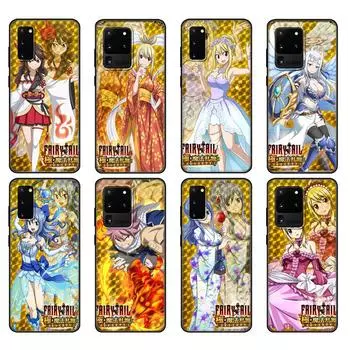 Черный чехол из ТПУ для Samsung Galaxy S20 /S20 PLUS/S20 ultra/S20+ /S20FE задняя крышка японское аниме Fairy Tail Samsung S20