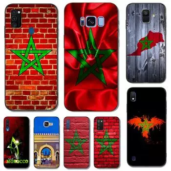 Черный чехол из ТПУ для Samsung Galaxy A3 A5 A7 2016 2017 2018 чехол с марокканским флагом Марокко Samsung A3 2017