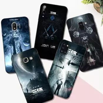 Черный чехол из ТПУ для Samsung Galaxy A3 A5 A7 2016 2017 2018 чехол проблема с тремя телами Samsung A3 2017