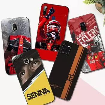 Черный чехол из ТПУ для Samsung Galaxy A3 A5 A7 2016 2017 2018 чехол Айртон Сенна Samsung A7 2018