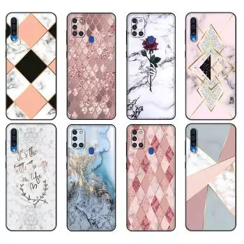 Черный чехол из ТПУ для Samsung Galaxy A50 50S A30S A10 A01 A11 A21S A31 A41 A51 A71 M21 M30S S10 LITE Чехол Мрамор Samsung A01